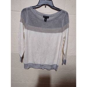 WHBM White House Black Market Size L Wool Blend Knit Sweater